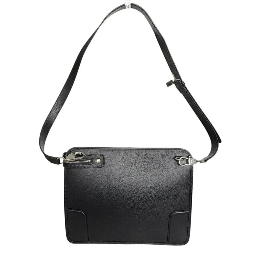 Gucci 735111 Black Saffiano Leather Shoulder Bag Messenger, Unisex, Luxury - Picture 3 of 16